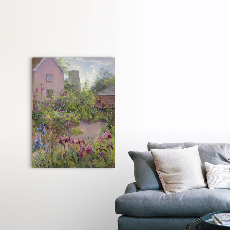 «Herb Garden at Noon» par Timothy Easton - reproduction d'art sur toile, H 48 po x l 36 po x P 1,25 po, Toile tendue