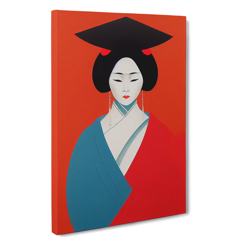 XC1022-3746X Remarkable Geisha - Wrapped Canvas Print, 60cm H x 40cm W x 2cm D