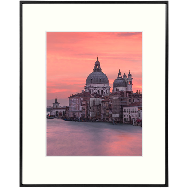 Cadre photo Aseda Matel avec passe-partout, cadre photo mural en aluminium, formats horizontal et vertical, 11 po x 14 po