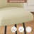 Counter Height Bar Stools Set of 4, 26" Modern Upholstered Barstools with Backs Metal Legs, Beige-1256701385-1256701386