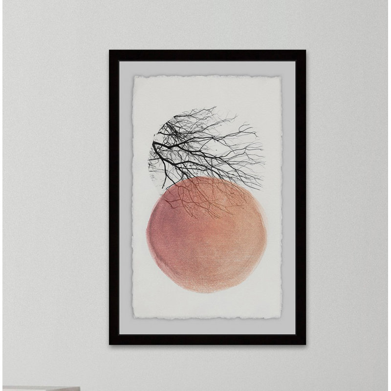 Tree In Isolation - Single Picture Frame Painting, 30cm H x 20cm W 