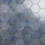 Mandalay Hex 9.13 in. x 10.51 in. Polished Concrete Look Porcelain Floor and Wall Tile-70773858