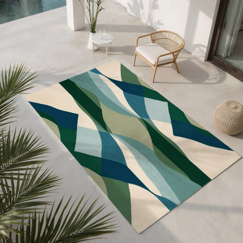 Twilight Serenity Indoor And Outdoor Area Rug, Rectangle 1'6" x 2'6"
