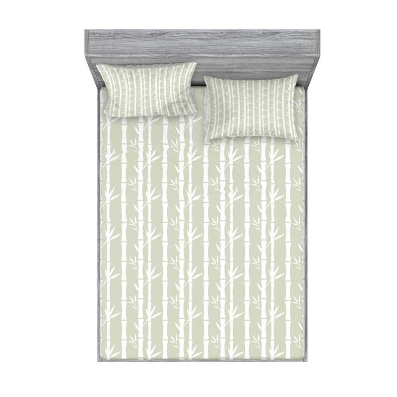 Microfiber Sheet Set, Queen Sheet Set with Fitted Sheet
