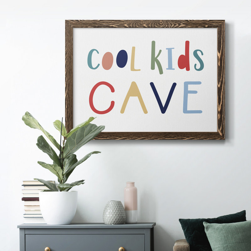 Cool Kids Cave - reproduction d'art sur toile, H 20 po x l 24 po x P 1 po, Noyer