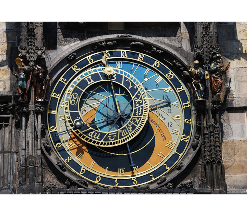 Prague - Astronomical Clock Detail, 28" H x 40" W