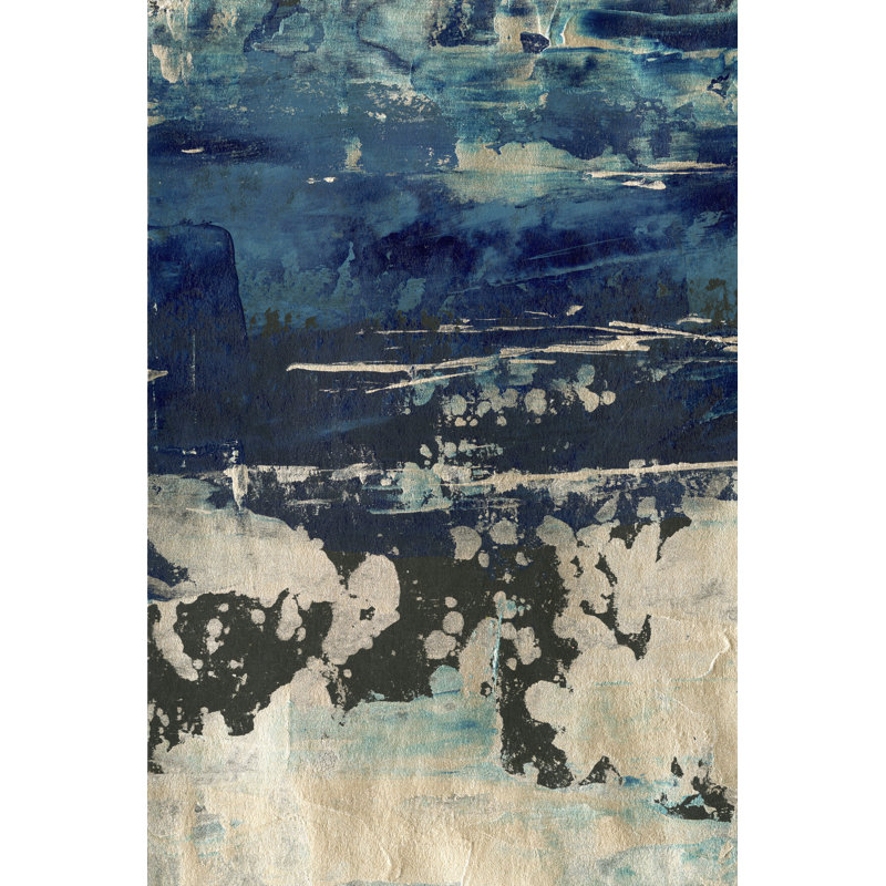 Silver Surf I 1 Piece Painting on Canvas, 91cm H x 61cm W, Wrapped Canvas