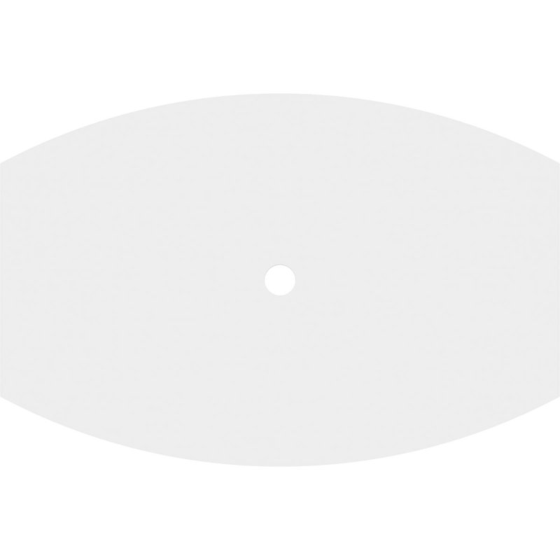 Médaillon de plafond contemporain en PVC de qualité architecturale Kailey, H 1 po x l 36 po x P 24 po