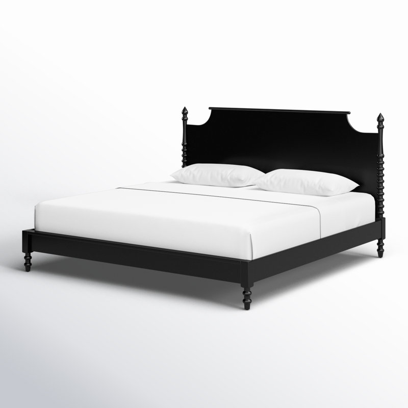 Ensor Solid Wood Modern Platform Bed, King