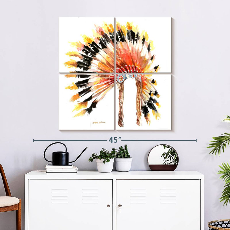 Lelar Chief Headdress I, 32" H x 32" W