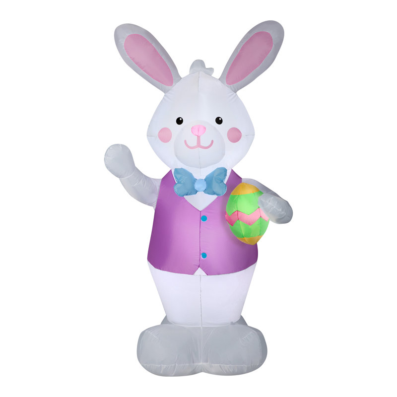 7 ft. Inflatable Easter Bunny with Egg