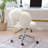 360°Swivel Height Adjustable,Swivel Chair,Teddy fabric,home office chair-1669524158