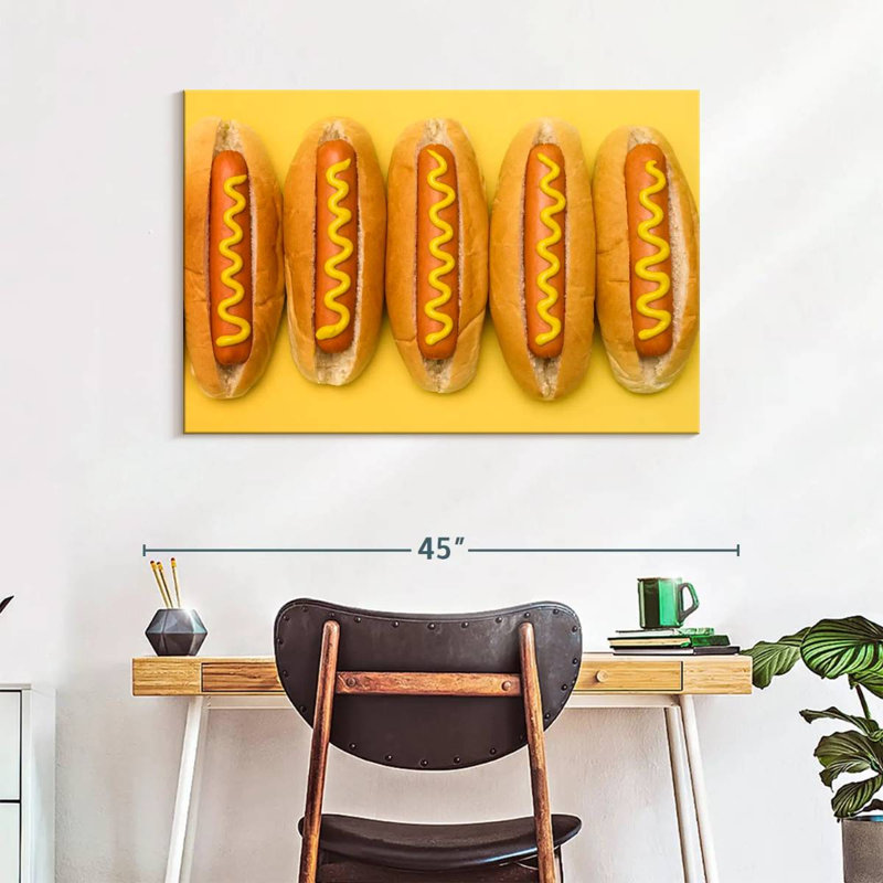 Yarlin Hot Dogs, 26" H x 39" W