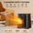 Infrared Space Heater for Indoor Use with 8 Heating Quartz Elements, 1500W with Remote Control