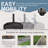 Square Fillable Free Standing Patio Umbrella Base with Wheels