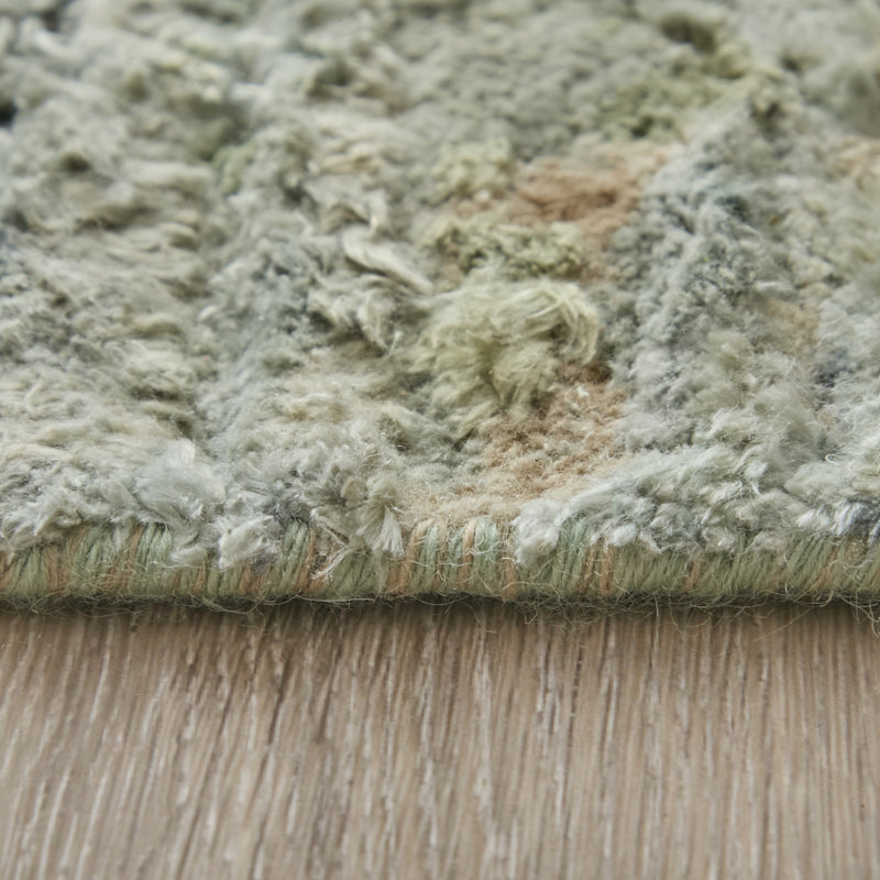 Tapis ivoire abstrait moderne Taulant, Rectangle 3 pi 6 po x 5 pi 6 po