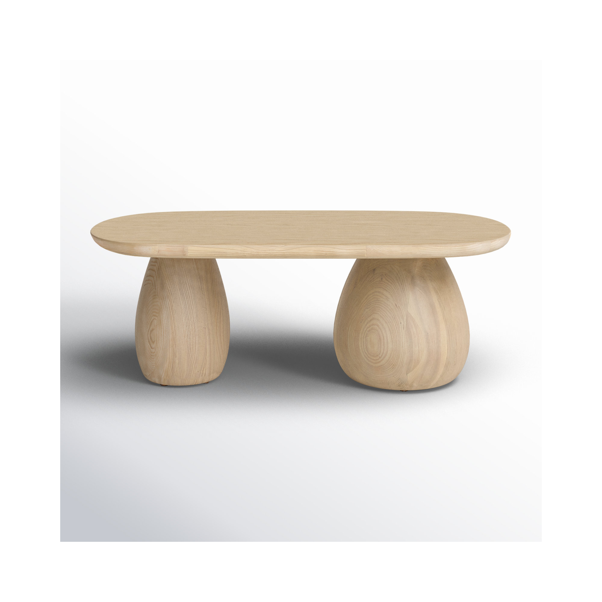 Reidan Solid Wood Single Coffee Table, Beige