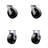 6 Inch SS Glass Filled Nylon Caster Set with Roll Bearings 2 Swivel Lock 2 Rigid