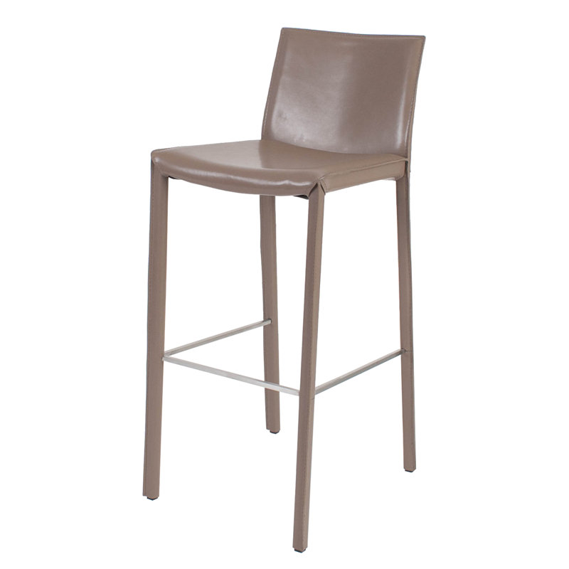 Tabouret de bar et de comptoir Clegg, Cappuccino, Tabouret de comptoir (assise de 26 po de hauteur)