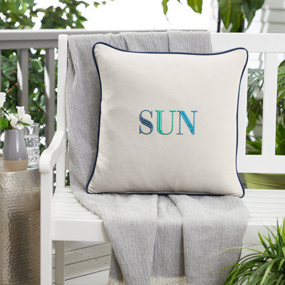  Housse de coussin d'extérieur carré Sun