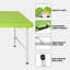 Table pliante portative verte 4 pi 4 po poids pliable intérieur et extérieur 135 kg-1230420026