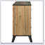 Commode 6 tiroirs en pin naturel avec finition vieillie et fabrication durable pour un rangement élégant