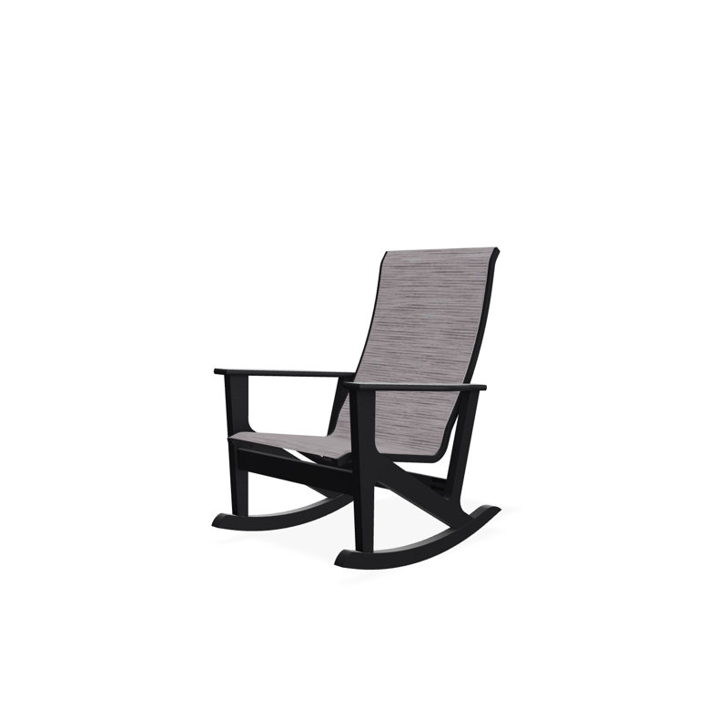 Fauteuil berçant Wexler, Noir, Fossile
