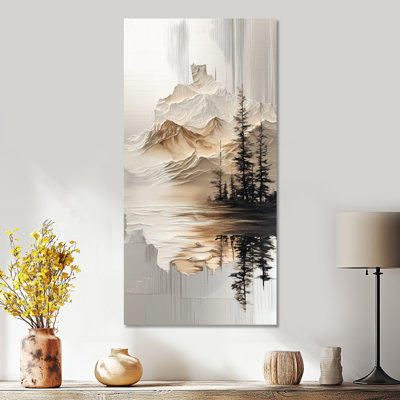 «White Gold Armiead II - White Serene Large», reproduction d'art sur toile encadrée nature