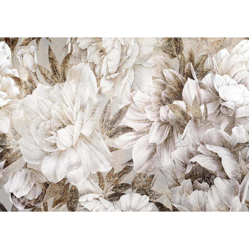 Gadbois Peel & Stick Floral Wall Mural, 154"Wx110"L