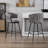 Swivel Bar Stool With Curved Weaving Design-1275744522