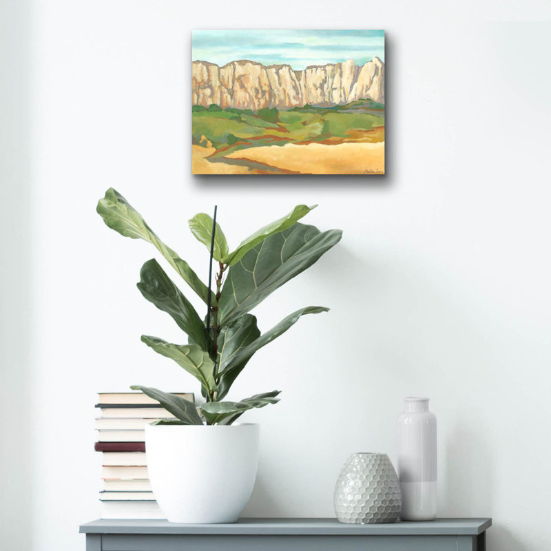  «Mini Western Vista 6» par Chariklia Zarris, art mural en verre acrylique, 16 po x 12 po