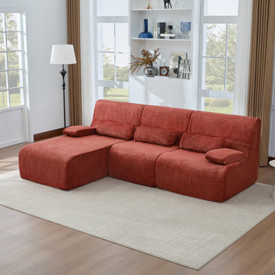 Canapé modulaire moderne de 98 po en L