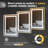 LED Bathroom Mirror With Lights Wall Vanity LED Mirror Stepless Dimmable,Dual Front Lights And Backlight,Anti-Fog,Bathroom Memory Smart Mirror-1909847996