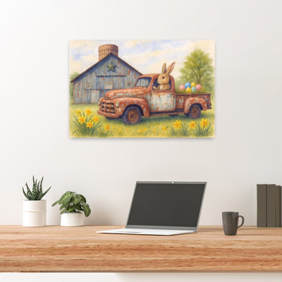 Bringing Pâques Joy, rustique, fantaisiste, jonquille, paysage