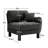 Lucas RSF Sofa W/Pillow Polyester -Dark Grey