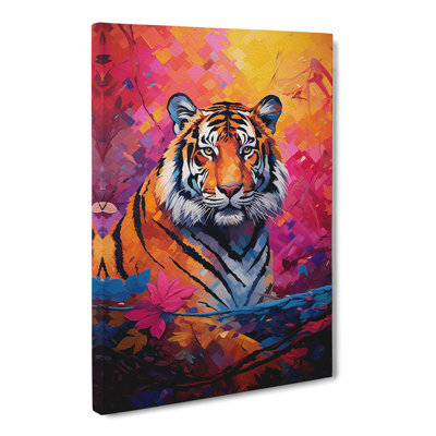 Tiger Colour Field - Rectangle Print