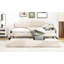Lit de jour double avec lit gigogne simple, beige