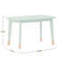 Kids 4-Piece Wood Seating Set With Table, 2 Chairs, And Bench Seat For 2-1671082387