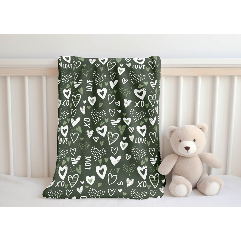 Love, Green, 50" W x 60" L