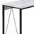 Antique White& Black Finish Writing Desk