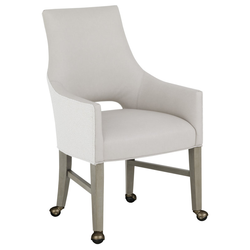Fauteuil en cuir Dover, Tabac, Perle 1181