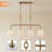 4-Light Linear Chandelier with Adjustable Length
