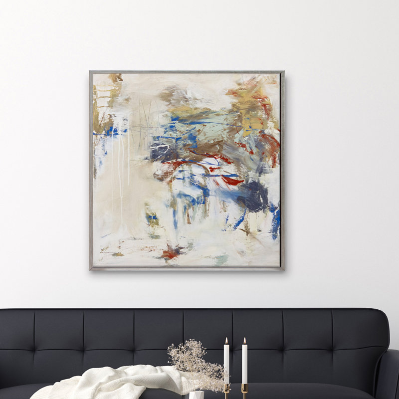 Yacht Club Blues Print by Patricia Schwimmer, Silver Framed Canvas, 42" H x 42" W x 2.5" D