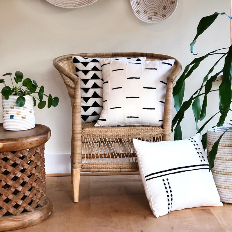 Geometric Cotton Pillow Cover