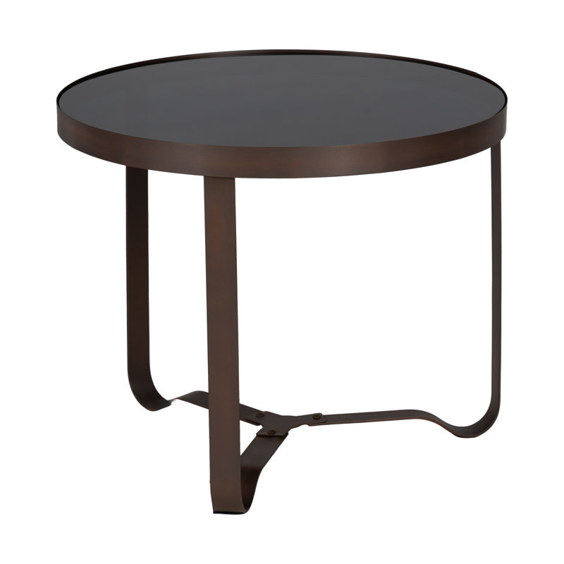 Three Leg Coffee Table, Black,  50" H x 60.50" W x 60.50" D