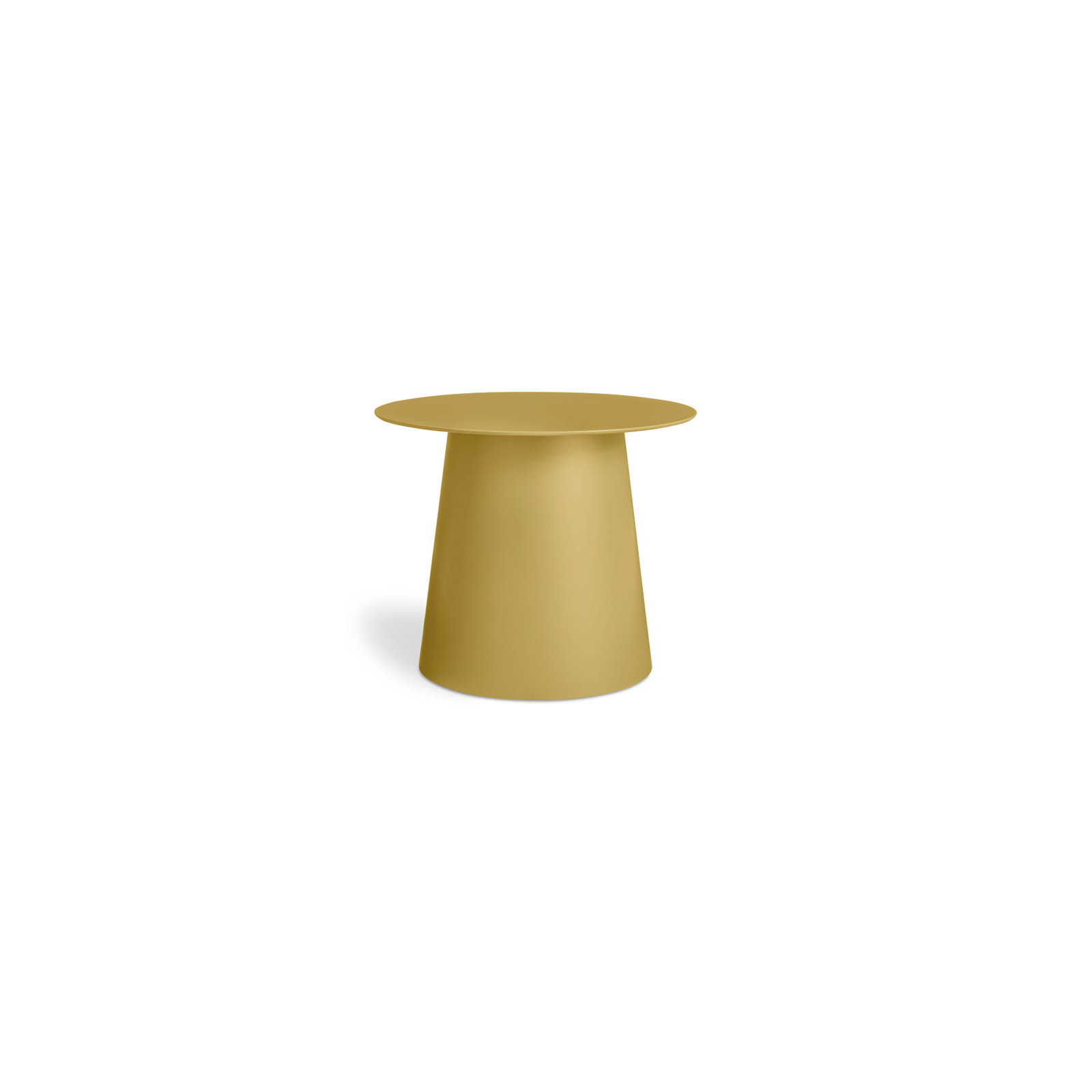 Circula Single End Table, Ochre, 12" H x 15" W x 15" D