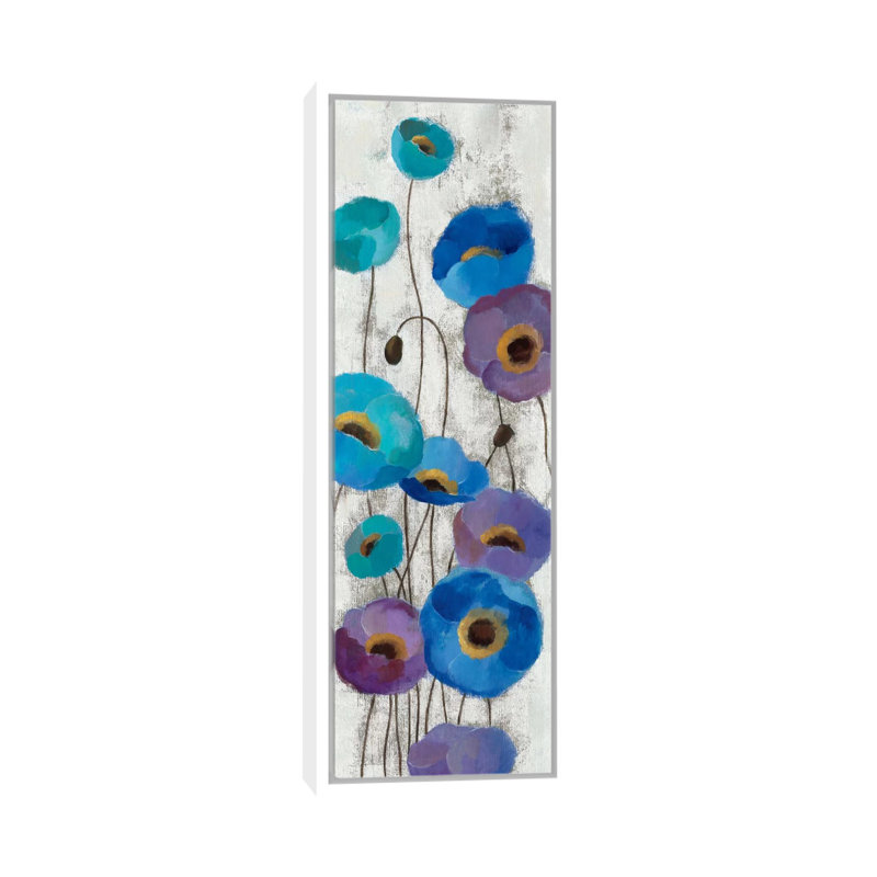 «Bold Anemones Panel III» par Silvia Vassileva Panoramic, reproduction d'art sur toile, H 60 po x l 20 po x P 1,5 po