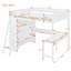 Lit mezzanine avec bureau et tablette de rangement-601686103