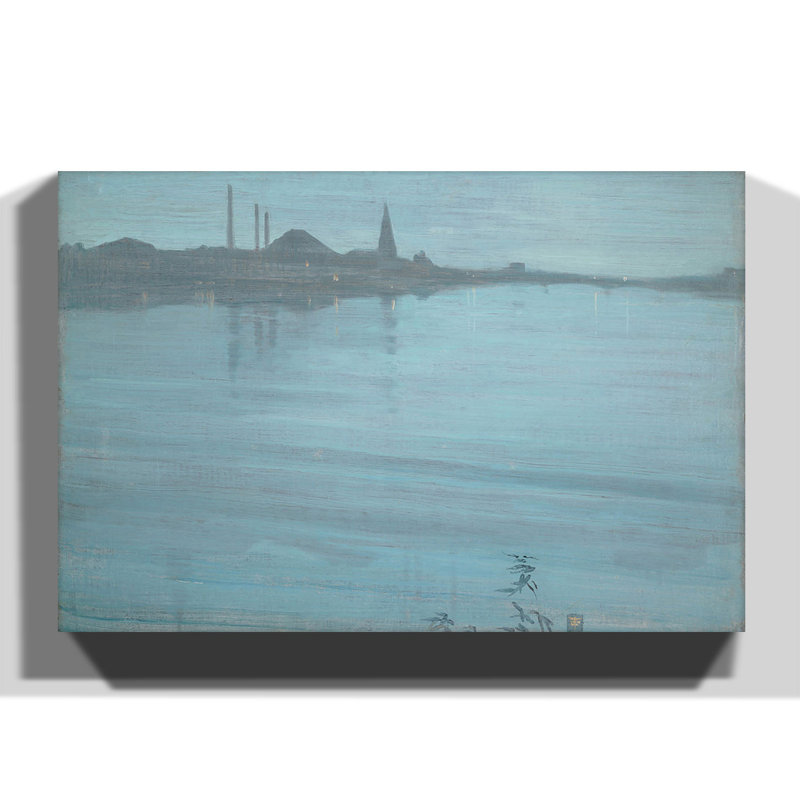 James Abbott McNeill Whistler - Wrapped Canvas Painting, 70cm H x 100cm W