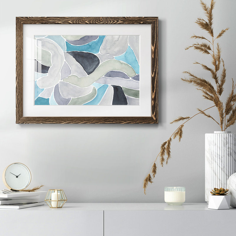 Subtle Billows II, reproduction d'art encadrée, Noyer, H 14 po x l 20 po x P 1,5 po